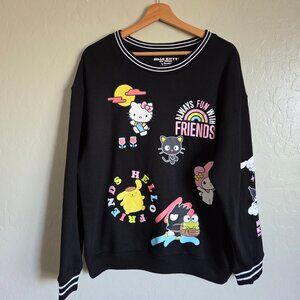 Hello Kitty and Friends x Hybrid Apparel Crewneck Sweatshirt Black Women's Large
